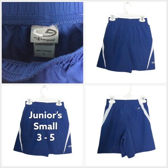 Junior’s Champion S Small 3 - 5 Shorts Royal Blue C9 Duo Dry Active Athletic NEW - Picture 1 of 10